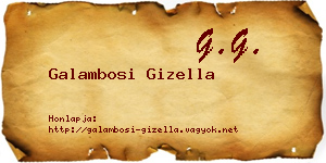 Galambosi Gizella névjegykártya